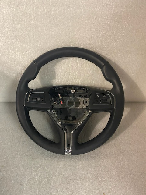 2014-2020 Maserati Ghibli Black Leather Steering Wheel 670044539