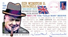 Cubierta de discurso COVERSCAPE diseñada por computadora 75th Churchill "Cortina de Hierro"