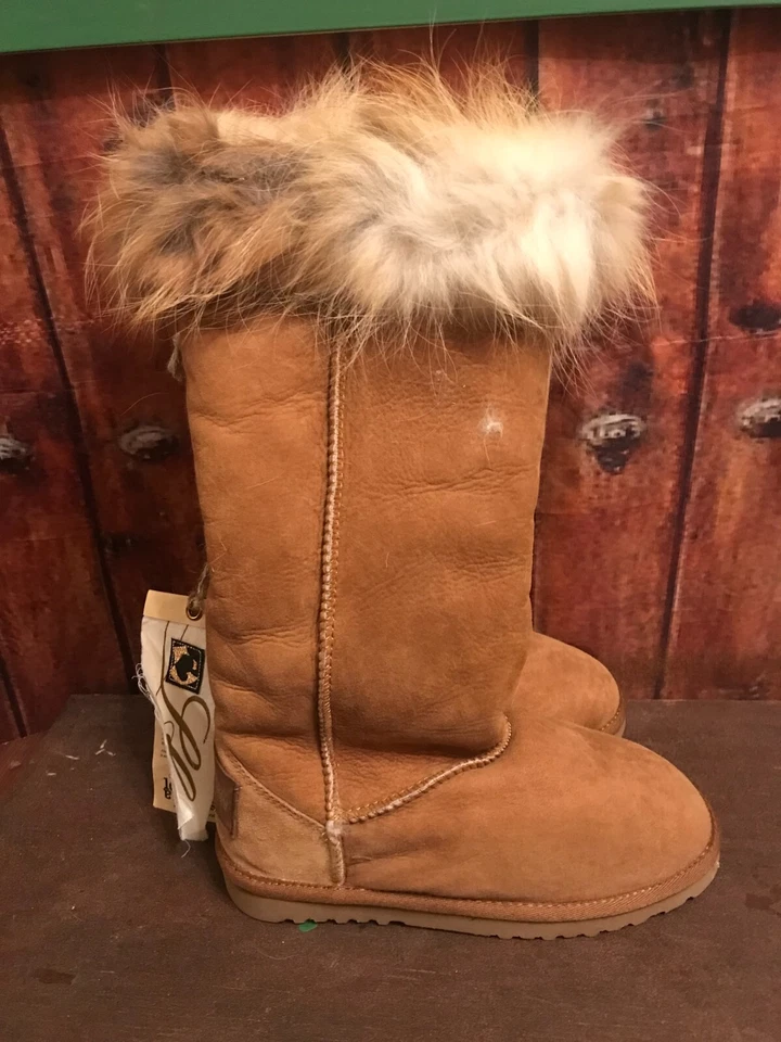 WOMEN'S LOVE FROM AUSTRALIA BOOTS, BROWN LEATHER, WOMEN SMALL. - Image 4 of 4