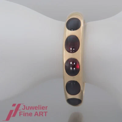 Bracelet Pomellato - barrette avec grenat - or jaune 18 carats/750 - super fi... - Photo 1/4