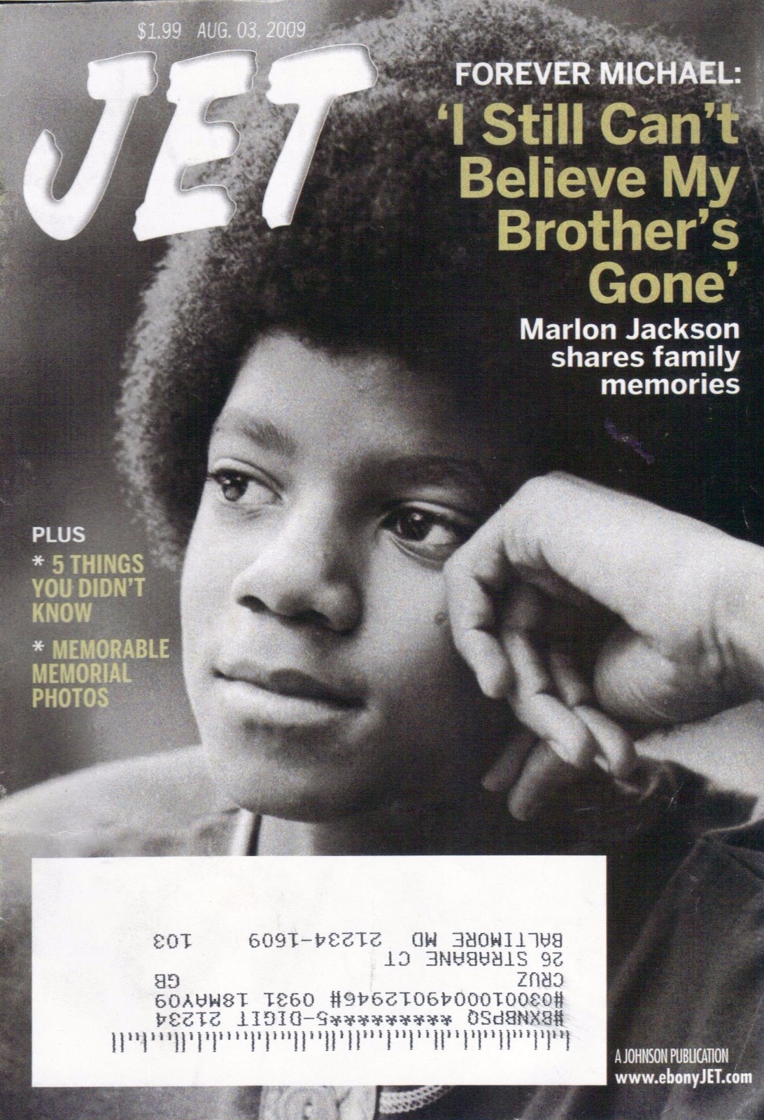 8/03/09 issue JET magazine MICHAEL JACKSON cover eBay