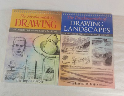 Barrington Barber Drawing Book Pair Fundamentals of Drawing & Drawing Landscapes