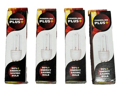 4er Pack Powerlink Plus 14W = (75W) Energiesparlampe, B22 BC, warm