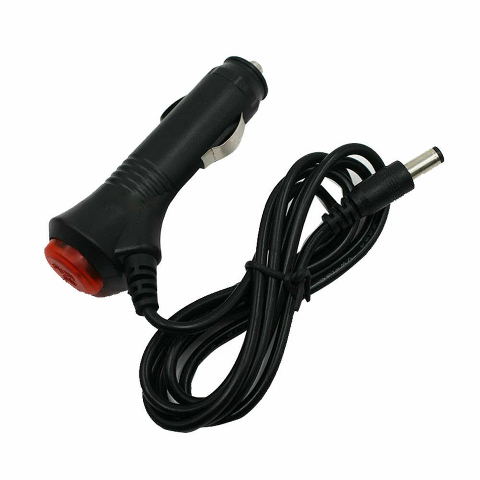 9ft Car Cigarette Lighter Male Power Supply Charger to DC 5.5x2.1mm Plug Cable - Image 3 of 4