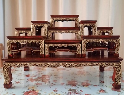 中国 唐木紫壇製 仏像雕 装飾品 置物 M R7107E 中国 唐木紫壇製 仏像雕