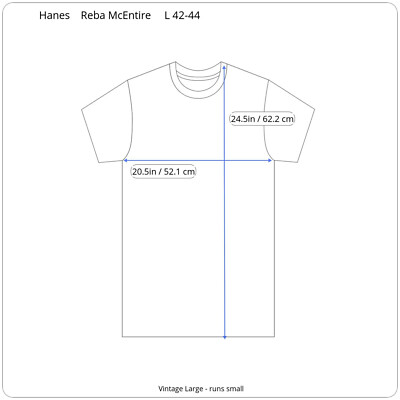 Reba McEntire Concert T-Shirt Size L Rumor Has It Tour Single 