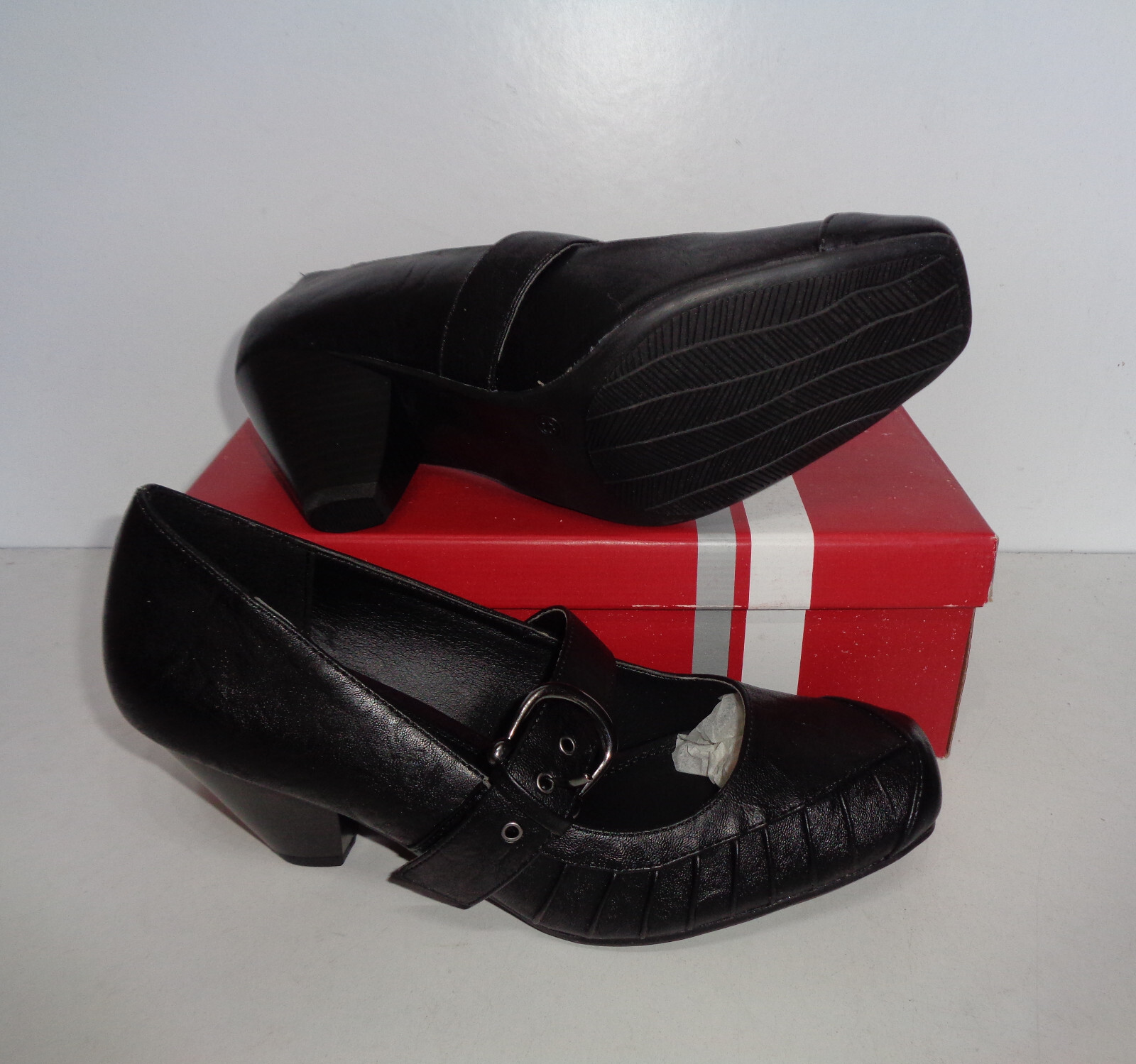 MARCO TOZZI Ladies Womens Black Shoes Low Court Heels New RRP £50 UK Size 4 image 3