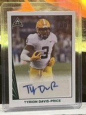 2021 Leaf Memories 1990 Base Green Spectrum /35 Tyrion Davis-Price #BA-TD1 Auto