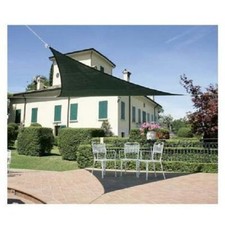 vela OMBREGGIANTE triangolare Verde 5x5x5mt - giardino telo copertura tenda