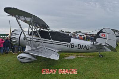 FOTO FLUGZEUG WACO CLASSIC YMF-5 'HB-DMO' C/N F5C-8-153 GEBAUT 2018 2019 FETE