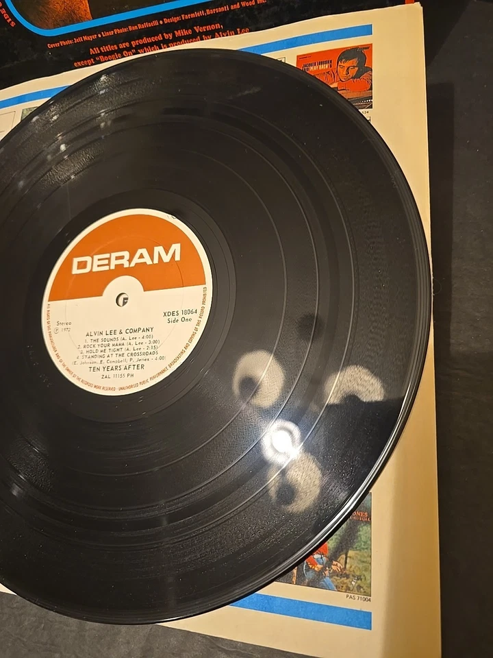 Alvin Lee & Company LP Record Ten Years After Vinyl 33 Deram XDES 18064 VG+/VG - Image 4 of 4