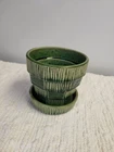 Mccoy Green Basket Weave Planter