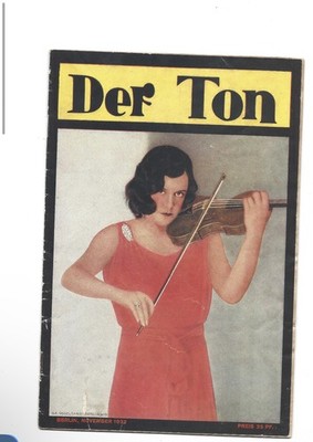 Der Ton Magazin 1932 Grammophon Schellackplatten Edith Lorand Max Hansen 
