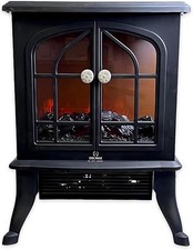2000W Electric Fireplace Heater Freestanding Log Flame Effect Stove