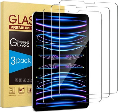 3-Pack Screen Protector For Apple iPad Pro 11 inch Tempered Glass  Anti-Scratch