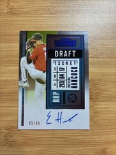 2020 Panini Contenders Pick Draft Ticket Blue /49 Emerson Hancock Auto