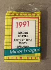 1991 Pro Cards Baseball Macon Braves Set Sealed
