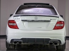 Sportauspuff + Heckdiffusor für Mercedes C-Klasse W204 Facelift AMG-Line ab 2011 Sportauspuff + Heckdiffusor für Mercedes C-Klasse W204 Facelift AMG-Line ab 2011