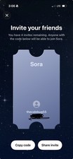 OpenAl Sora 2 Invite
