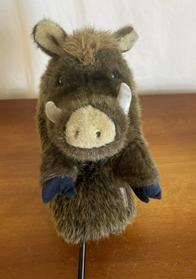 Daphne Driver Plush Golf Head Cover Brown Warthog/Boar Cover | eBay