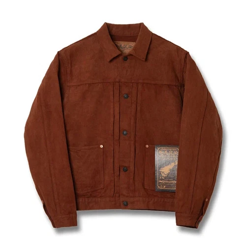 STUDIO D’ARTISAN Amami Oshima Mud-Dyed GL3 Denim Jacket D4631 36-44 Japan NEW video thumbnail