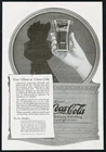 1918 Coke Coca Cola Statue of Liberty torch & glass in hand art vintage print ad