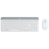 Logitech MK470 Slim Combo Tastatur-Maus-Set Kabellos Weiß