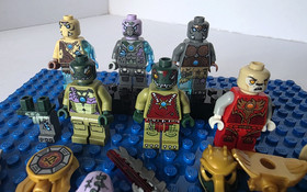 LEGO&reg; Chima Minifigure  lot- Flinx Maula Mottrot elephant tribe Vardy vulture