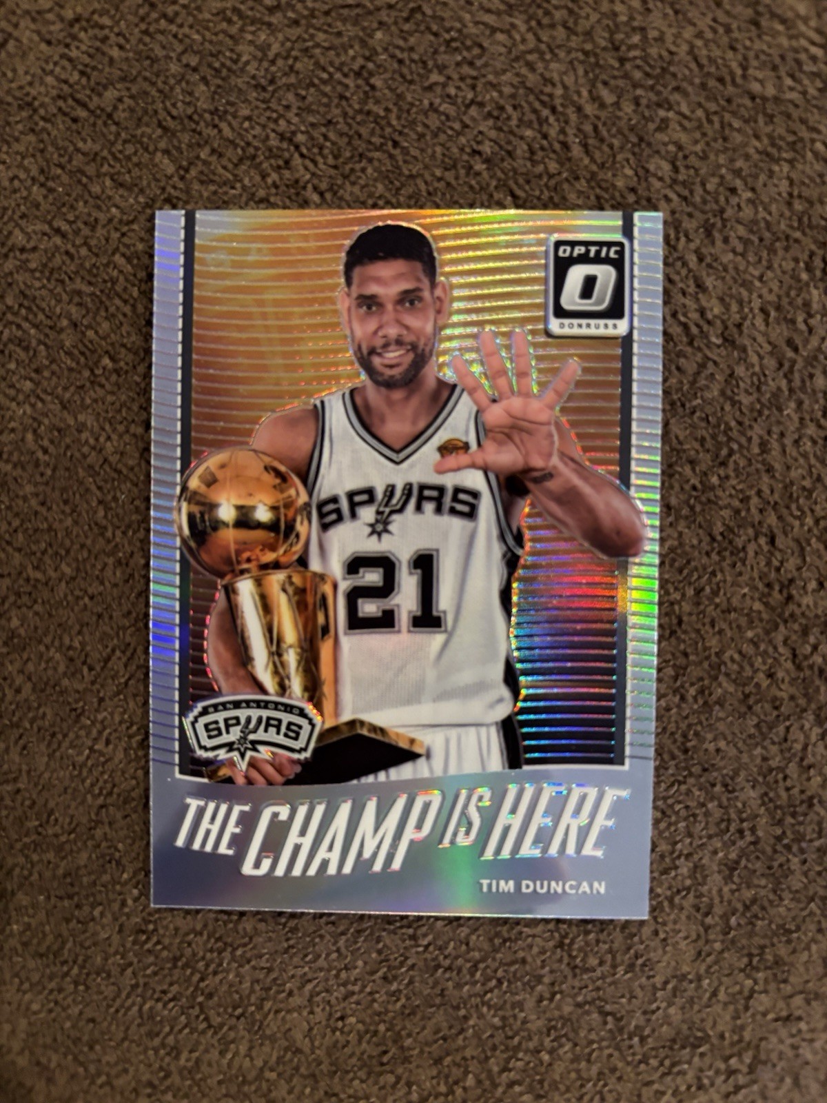 Tim Duncan 2017-18 Optic The Champ Is Here Holo #11