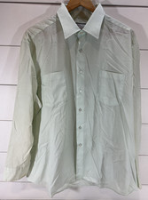 Vintage Sears Men's Perma-Prest Light Mint Green Long Sleeve Button Down Shirt