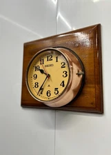 Seiko Copper Ship's Wall Clock | Quartz Slave Timepiece | Super Tanker Original