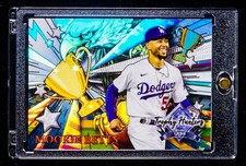 MOOKIE BETTS RARE GOLD TROPHY HOLO REFRACTOR SP INSERT BASE TOPPS CHROME