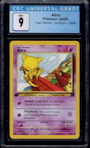Abra (1st Edition) graded PSA 9 for sale on eBay