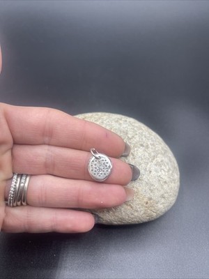 Sterling Silber handgemacht handgestempelt kleiner Western Thema Anhänger #B41