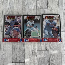 1985 DONRUSS ACTION ALL STARS - UNOPENED CELLO PACK Lot Of 3 Al Davis