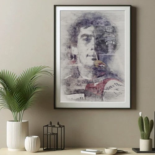 Ayrton Senna Poster Print - Limited Edition Portrait Car Art F1 Fan Gift Artwork - Picture 3 of 4