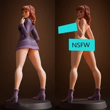 1/24 Resin Doll Sexy Daphne Blake NSFW Statue Unpainted Unassembled Model Kit