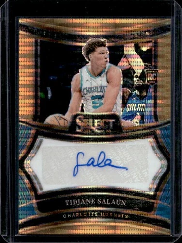 2024-25 Select Tidjane Salaun Rookie RC Neon Orange Pulsar Prizm FOTL Auto #/30