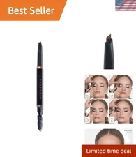 Versatile Dark Brown Brow Definition Pencil - 3 Edge Sizes for Precision Styling