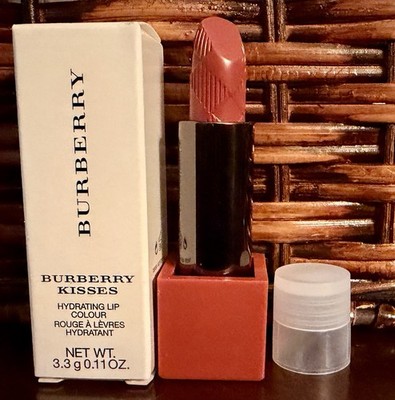 BURBERRY KISSES HYDRATING LIPSTICK #85 Sepia Tester With Box