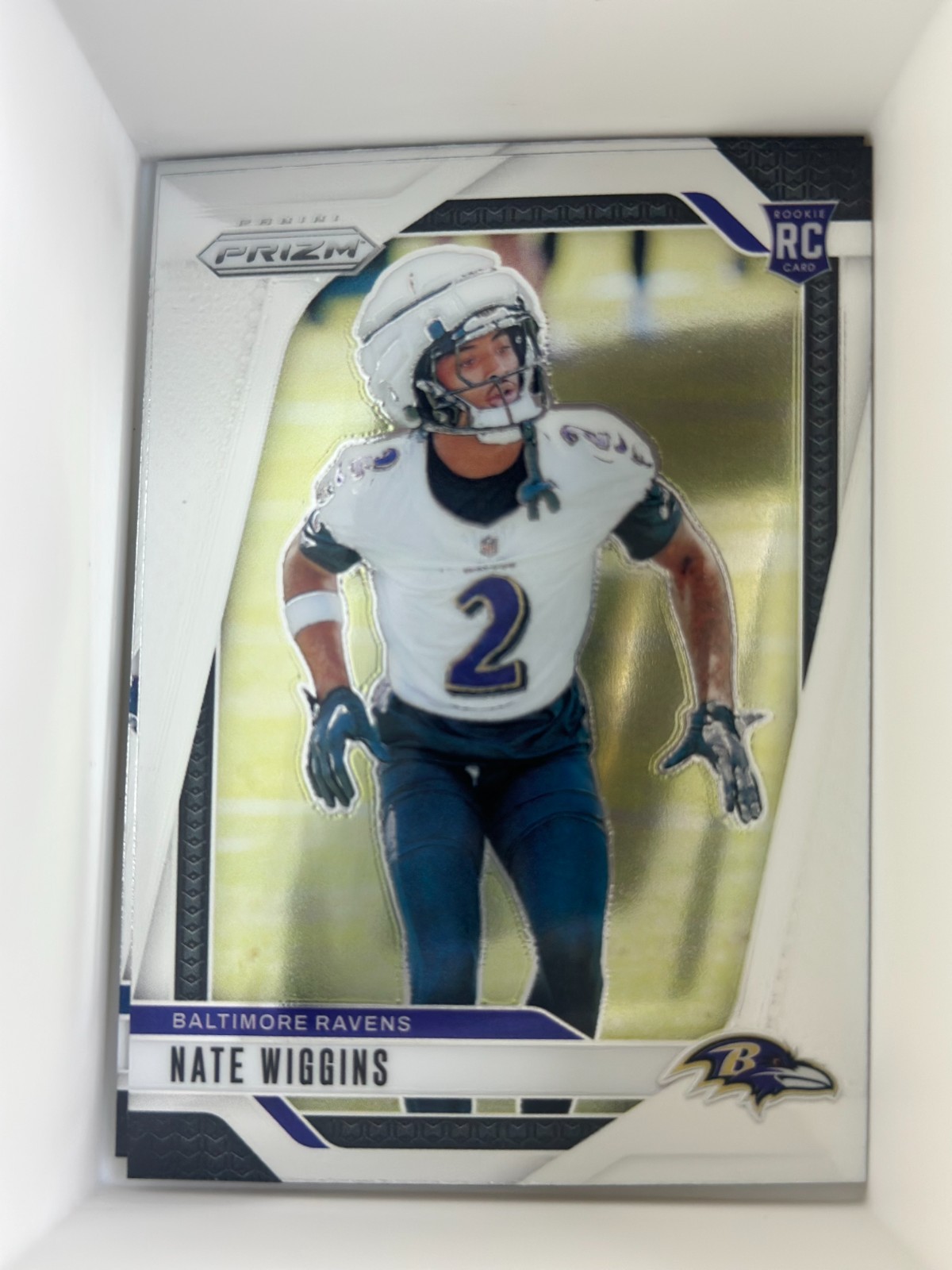 2024 Panini Prizm #380 Nate Wiggins Baltimore Ravens RC