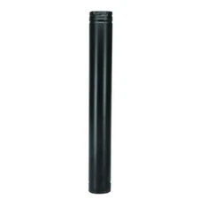 4" x 24" PelletVent Pro Double-Wall Black Pipe Length - 4PVP-24B