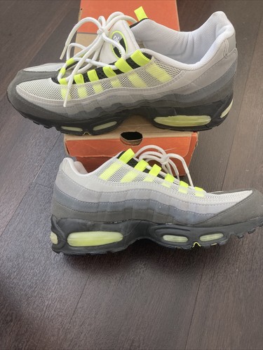 Rare Pre-Owned 2003 Nike Air Max '95 Cool Grey Neon Yellow Men's Size 10 OG  Box | eBay