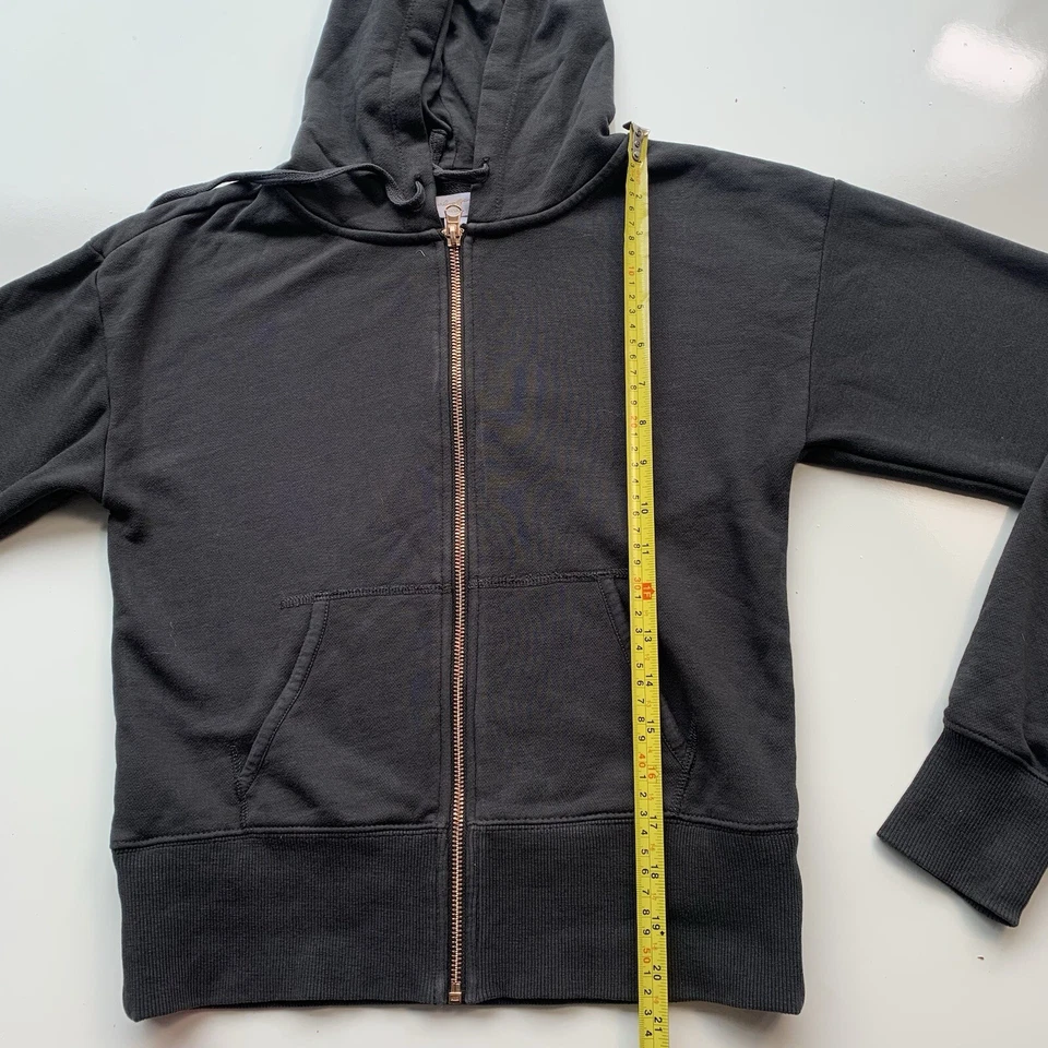 Spiritual Gangster Lunar Shrunken Zip Hoodie Size XS Dark Gray - Image 3 of 4