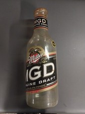 Vintage RARE 20” Large Miller Genuine Draft Beer Bottle Coin Piggy Bank Plastic
