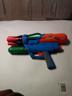 Vintage Nerf Supermaxx 1500 Larami 1997 Soft Dart Gun Air Pressure