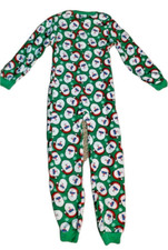 The Childrens Place One Piece Pajamas Fleece Christmas Cool Santa Size L 10-12