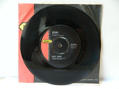 Davy Jones Jezebel/Don't come cryin' to me 1962 7'' Single Piccadilly RARE EX/EX