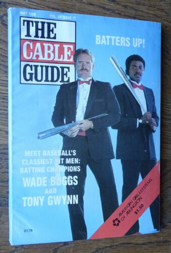 The Cable Guide May 1998 (TV Guide) Wade Boggs & Tony Gwynn on cover - Picture 1 of 2
