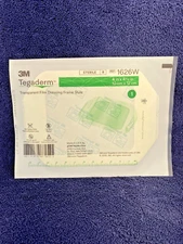 9 pc. 3M Tegaderm Transparent Film Dressing Frame Style 4"x 4-3/4" 1626W  Sealed